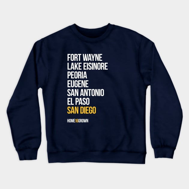 "Homegrown Series" San Diego: Trav Crewneck Sweatshirt by alanduda